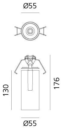 Artemide Architectural -   Plafondlamp spots Vector Zwart