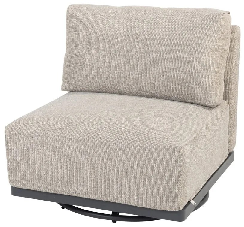 4 Seasons Outdoor Furore draai/loungestoel * SALE *  Loungestoel    antraciet weerbestendig