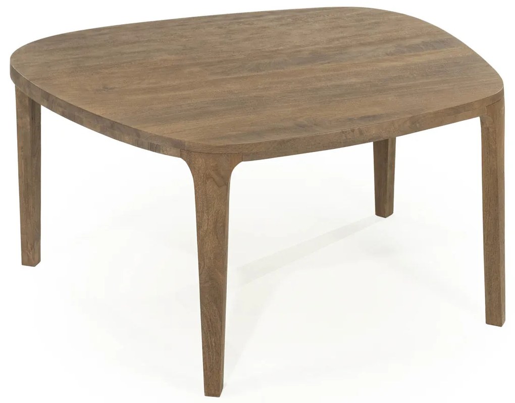 Eleonora Taylor Unieke Eettafel Hout Kiezelvorm - 140 X 120cm.