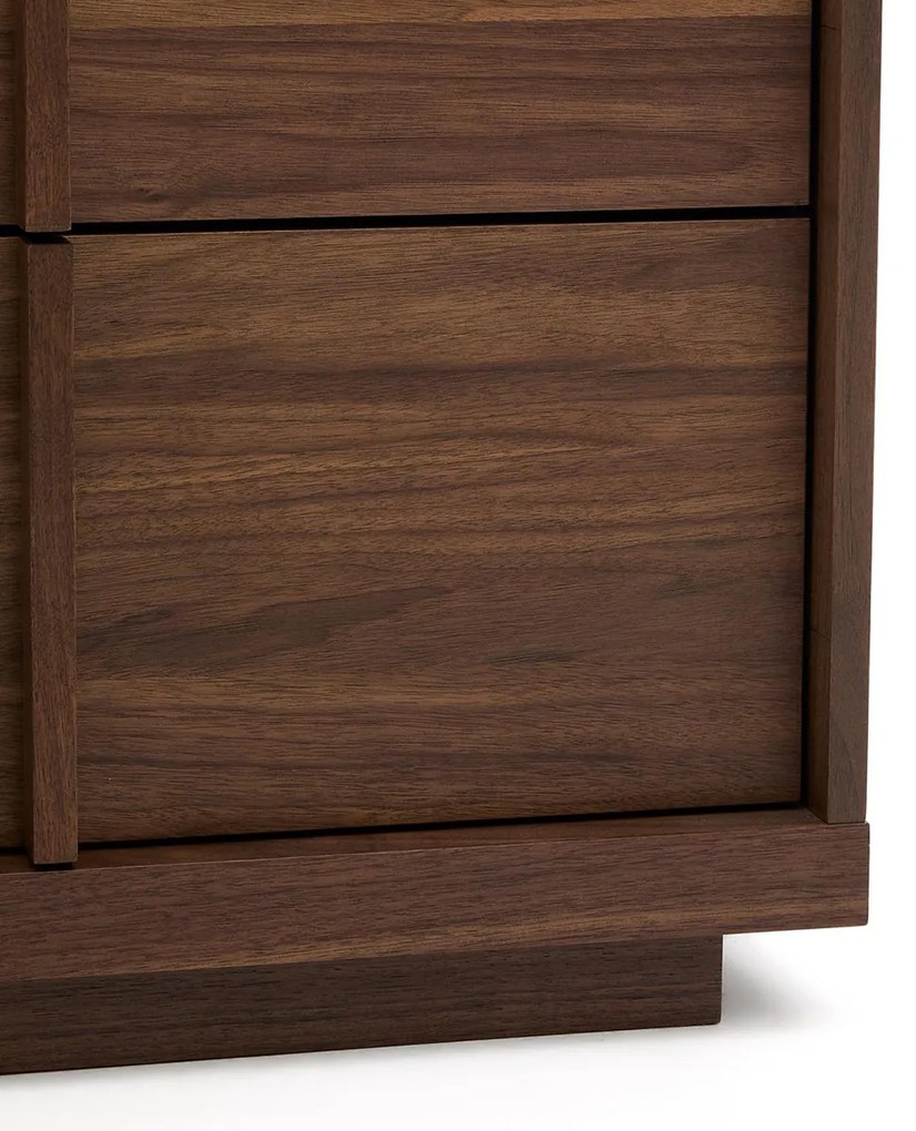 Kave Home Onix Walnoot Ladenkast Japandi - 100x50x78cm.