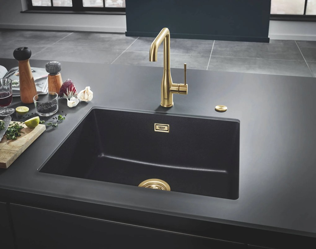 Grohe Essence Keukenmengkraan cool sunrise geborsteld