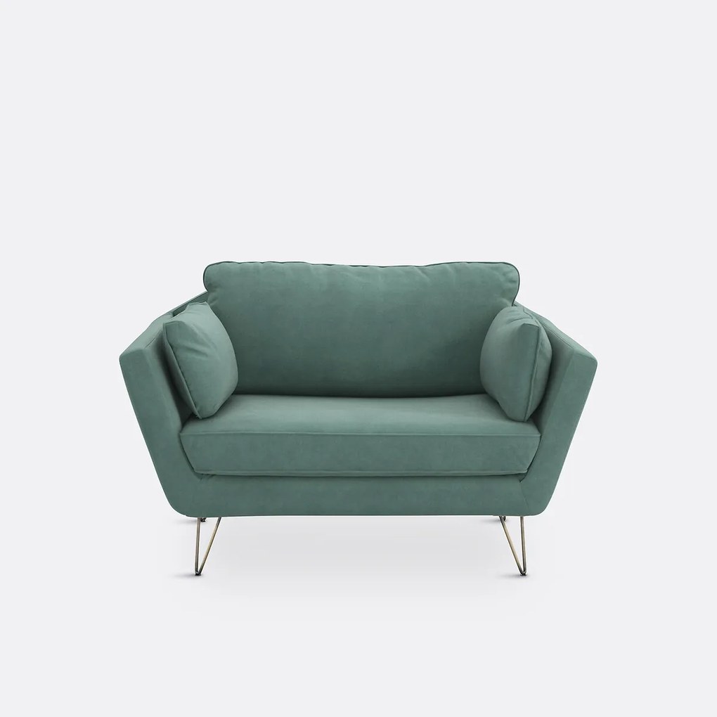 Fauteuil XL in fluweel Topim