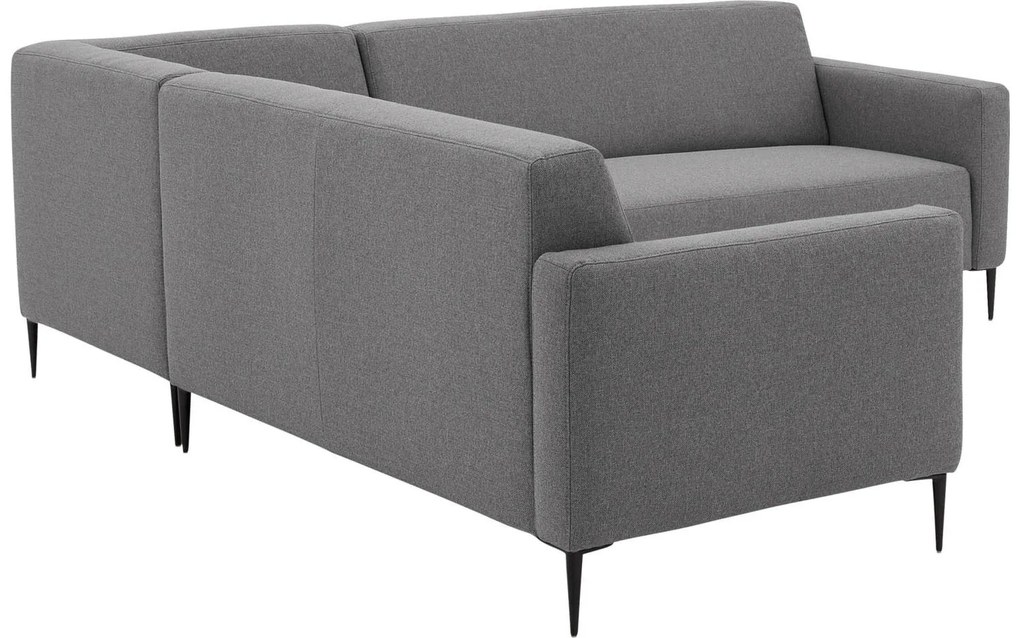 Goossens  Key West grijs, stof, 2,5-zits, modern design