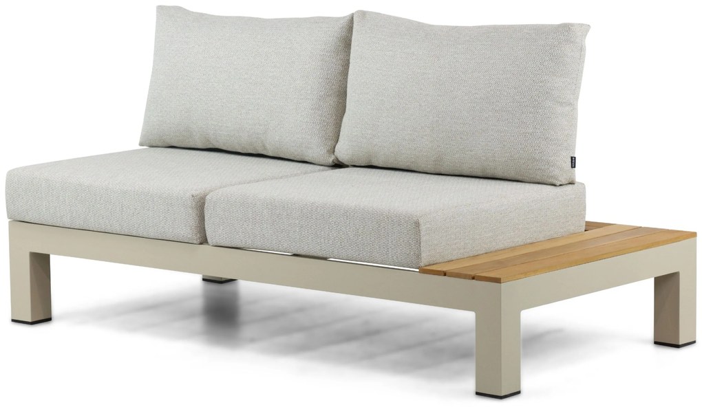 Loungeset 5 personen Aluminium/Teak Taupe Lifestyle Garden Furniture Vittoria