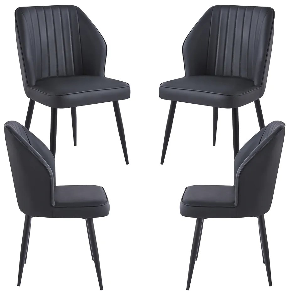 Pakket van 4 Wenye-stoelen