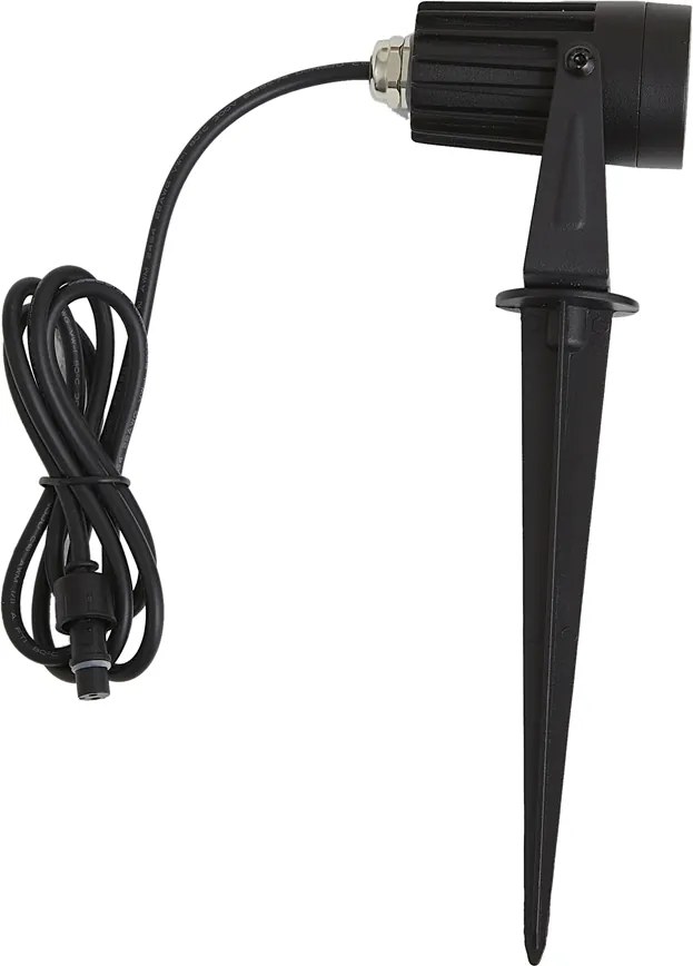 Moderne prikspot 12V zwart incl. LED IP67 - Voltaire Pico