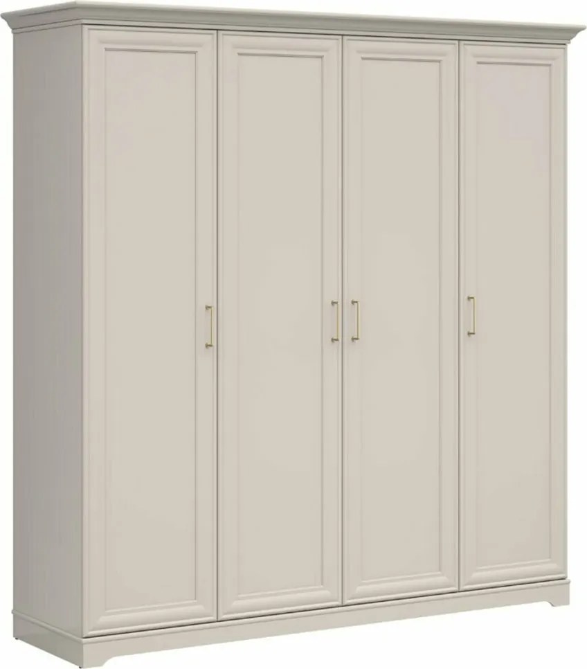 Kledingkast Evanuo 103, Kasjmier, 216x210x61cm, 134.75 kg, Kledingkast deuren: Met scharnieren