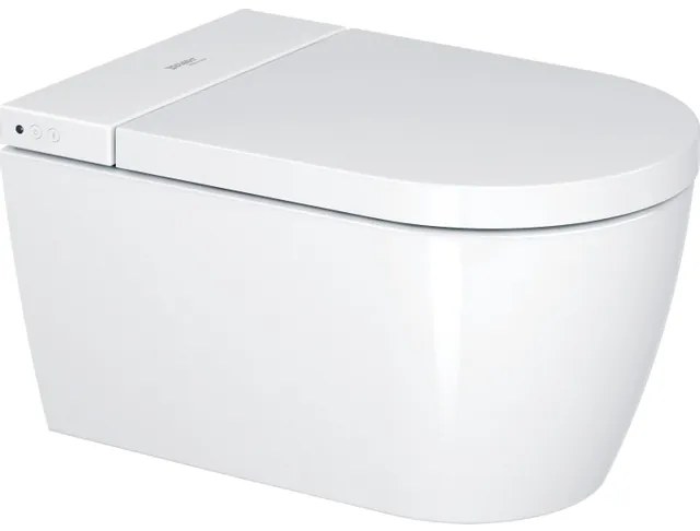 Duravit SensoWash Starck f douchewc compact met rimless wandcloset diepspoel 37.8x57.5cm met closetzitting wit 650002012004300