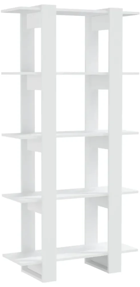 vidaXL Boekenkast/kamerscherm 80x30x160 cm bewerkt hout wit