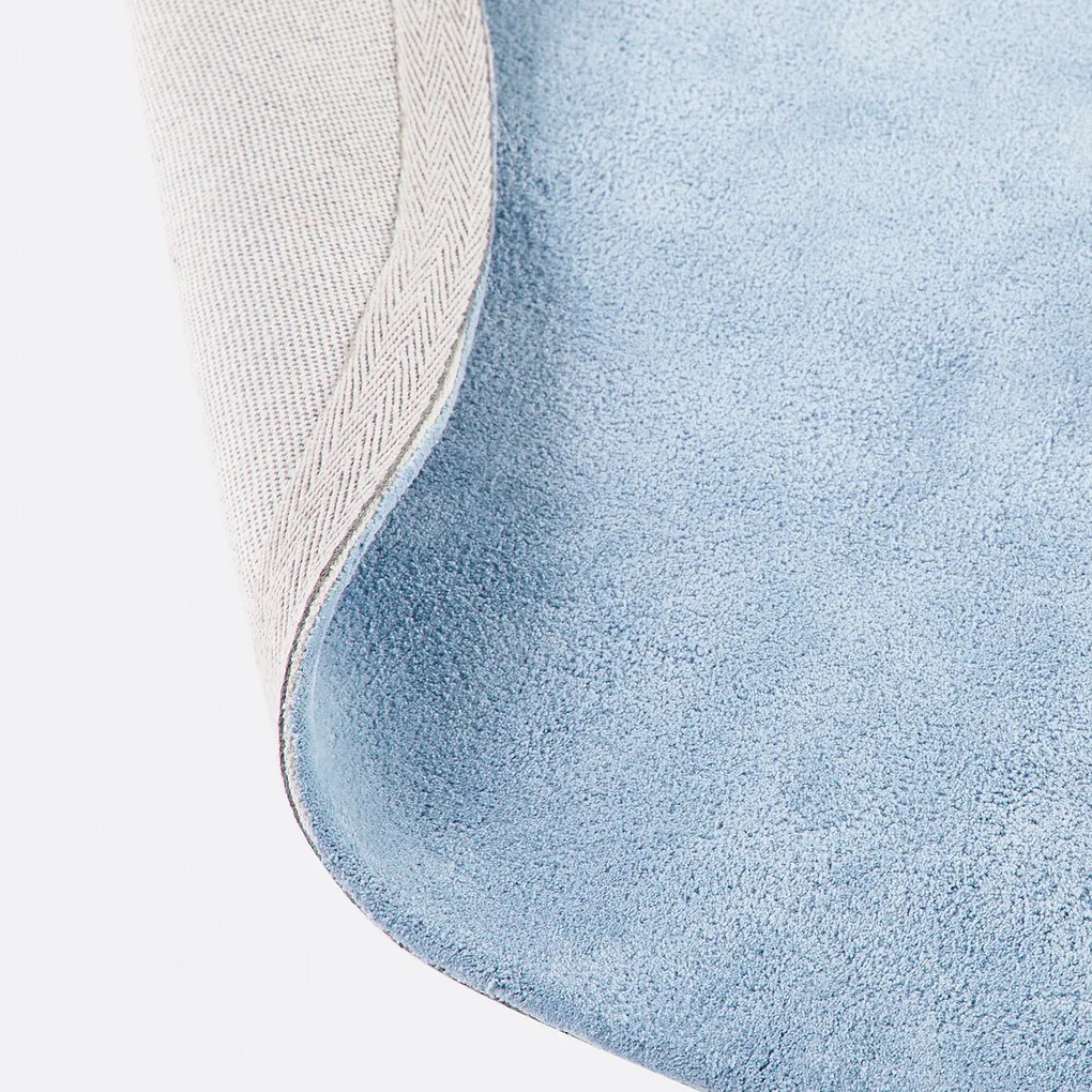 Rond vloerkleed in getuft kant Renzo, groot model