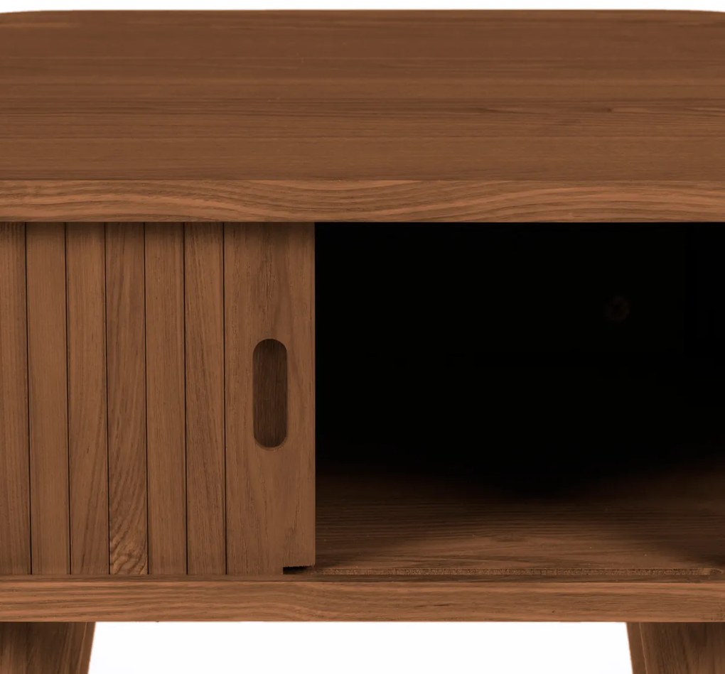 Zuiver Barbier Walnut Retro Nachtkastje Walnoot - 45x45x59cm.