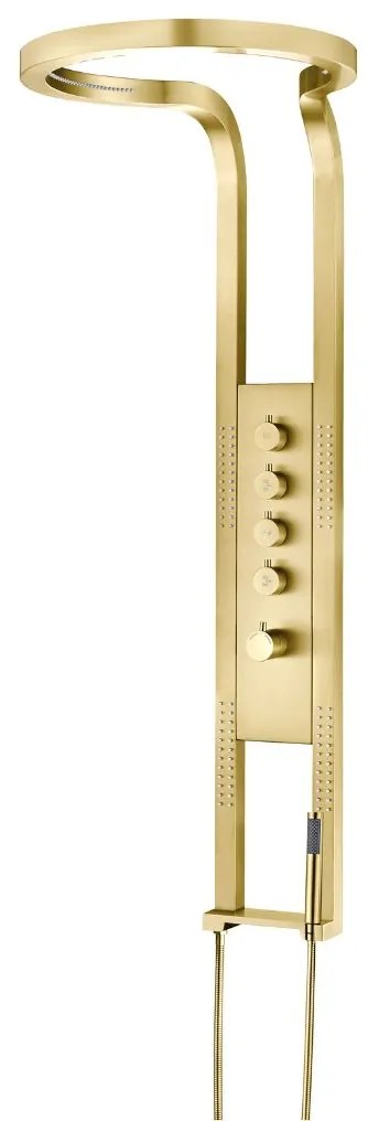 Best Design Nancy Future thermostatisch douchepaneel goud mat