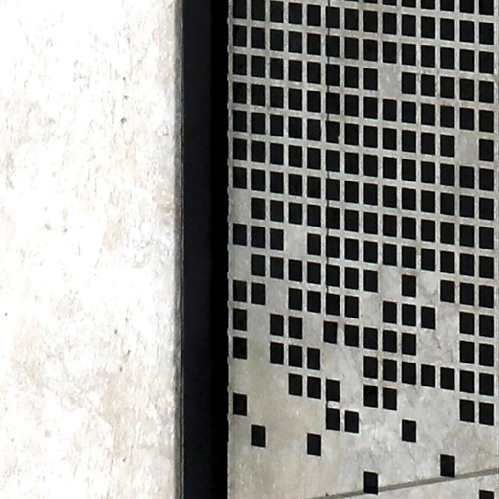 Kerra Pixel douchecabine vierkant 80x80cm zwart mat