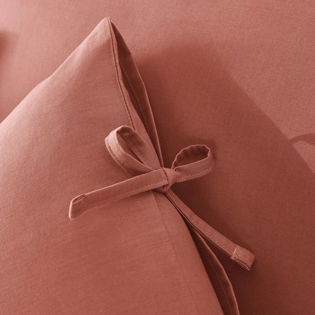 Effen kussensloop te strikken in katoen , Scenario