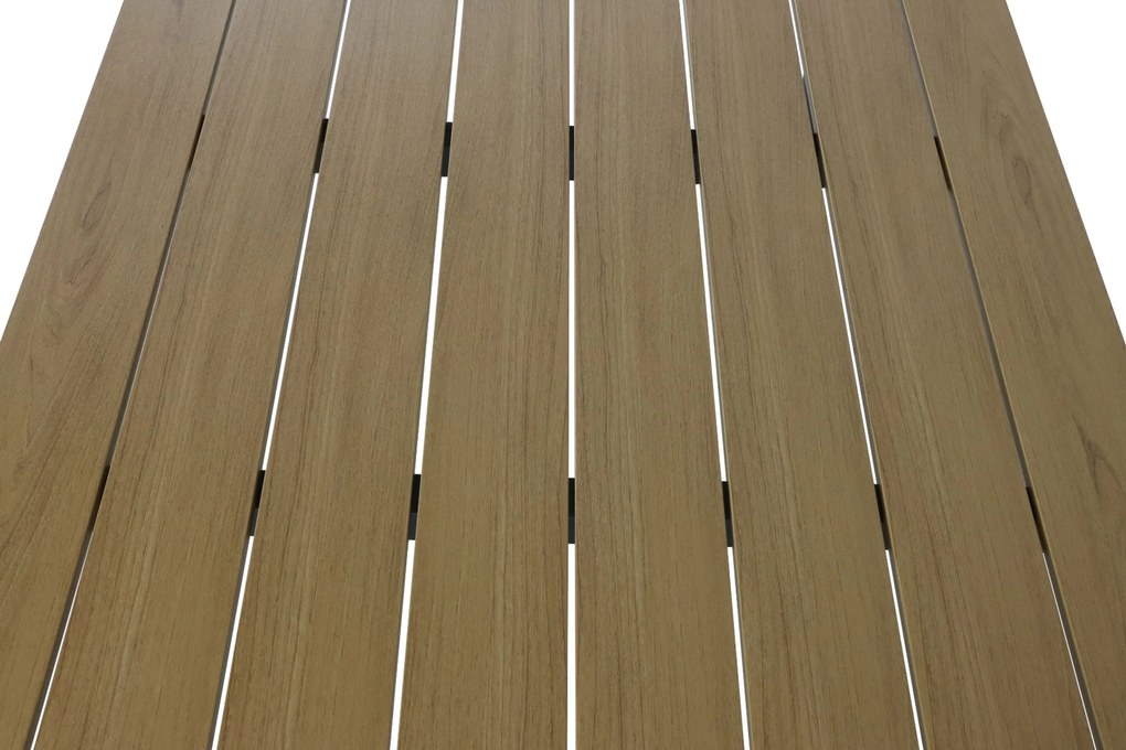 Dining Tuintafel rechthoekig 160 x 91,5 cm Aluminium Grijs Santika Mind