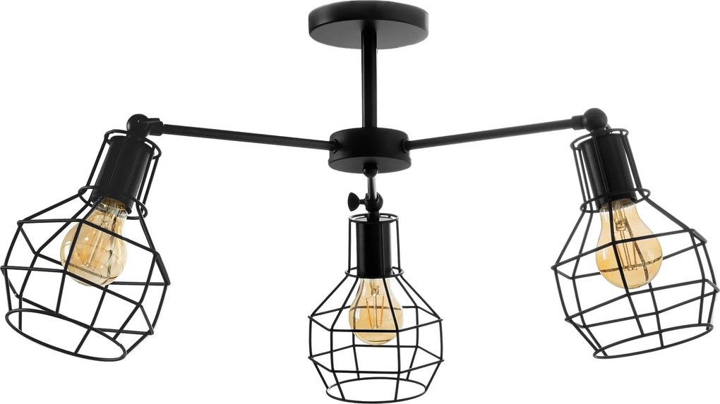 Hangende metalen plafondlamp Loft APP734-3C