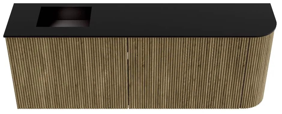 Mondiaz Joya 110cm toiletmeubel ronding rechts dusk met wastafel faye links 1 kraangat urban