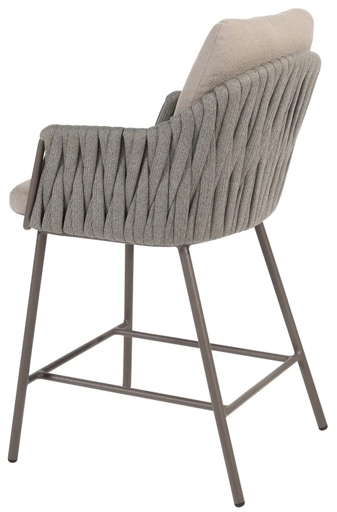 Taste by 4 Seasons Cannes high dining set met Soho bartafel 220 cm Tuinstoel   bruin weerbestendig