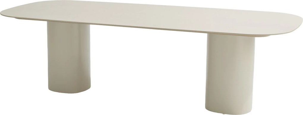 Bosco low dining tuintafel 240x105xH69 cm keramiek oyster linen Taste 4SO