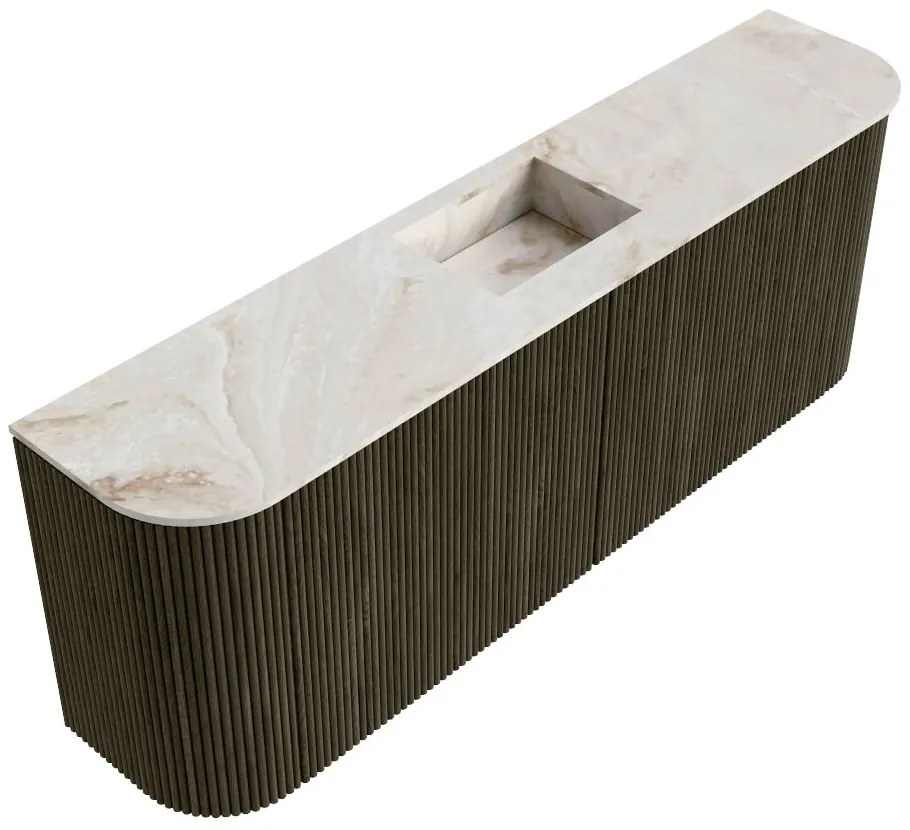 Mondiaz Joya DLux 115cm toiletmeubel ronding links/rechts shadow met wastafel faye midden 1 kraangat frappe