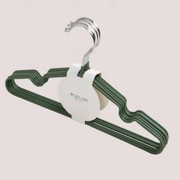 Set Van 6 Metalen Hangers Anttal Kids Green Grass - Sklum