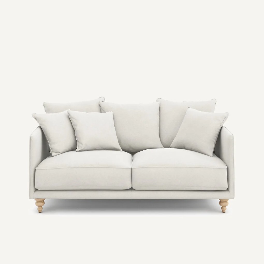 3-zits compacte zetel van linnen fluweel, LAZARE