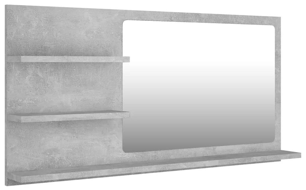 vidaXL Badkamerspiegel 90x10,5x45 cm spaanplaat betongrijs