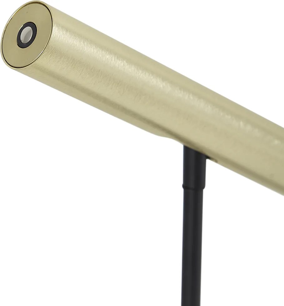 Moderne tafellamp goud incl. LED met touch dimmer - Neva