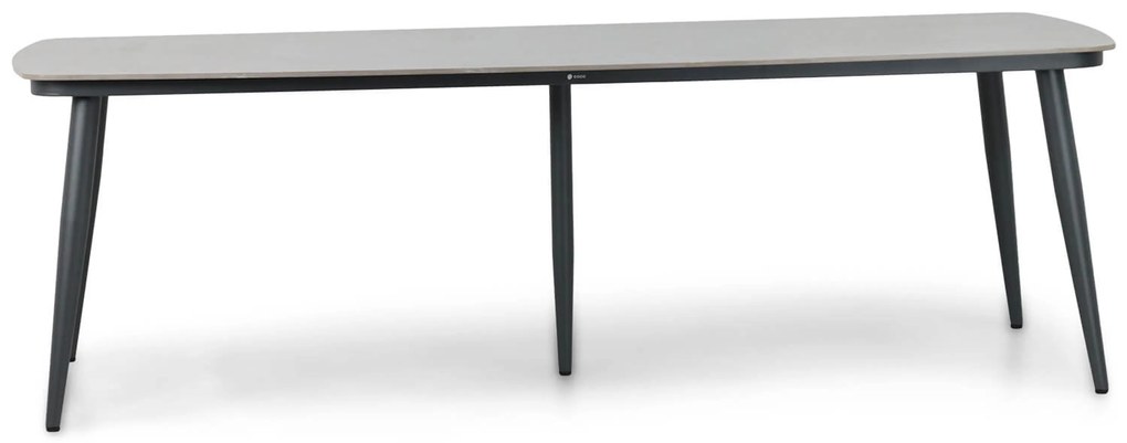 Tuinset 6 personen 240 cm Aluminium/rope Grijs Coco Penya/Vienna