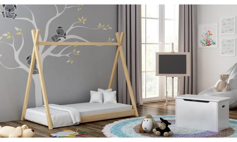 Peuter Natuurlijk Eenpersoons hemelbed - Titus Tipi-stijl voor kinderen Kinderen Peuter Junior 5059914021330 Children's Beds Home, 190x90, Matras van