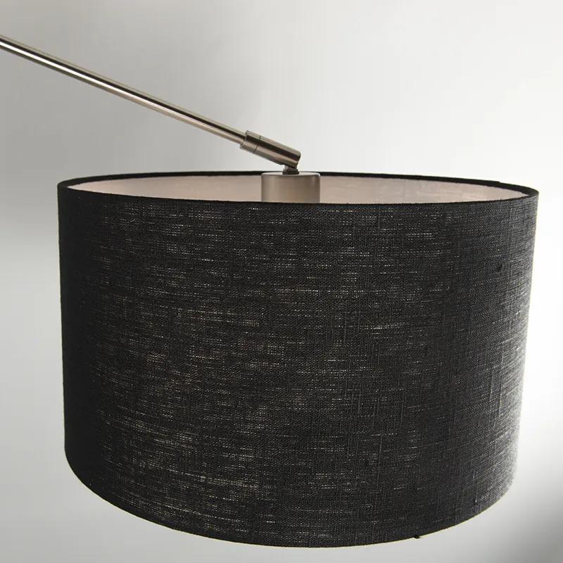 Hanglamp staal met kap 35 cm zwart verstelbaar 2-lichts - Blitz Modern E27 rond Binnenverlichting Lamp