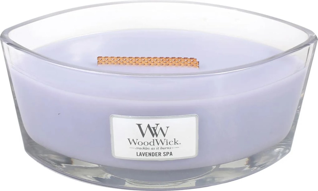 WoodWick geurkaars - Ellipse HearthWick Flame - Lavender Spa