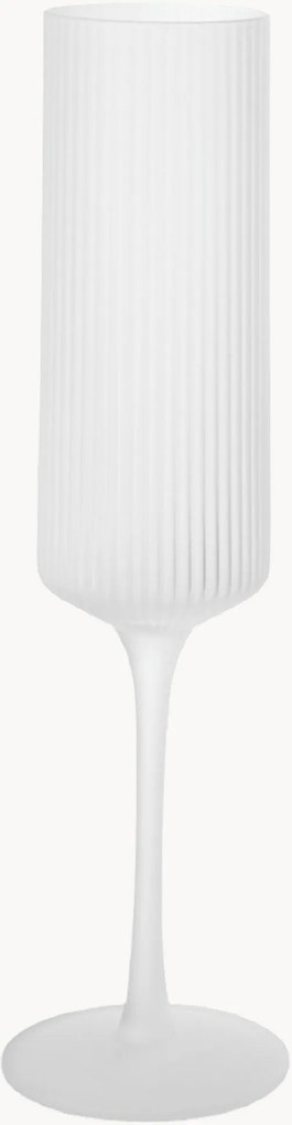 Mondgeblazen champagneglazen Ripple, 2-delig