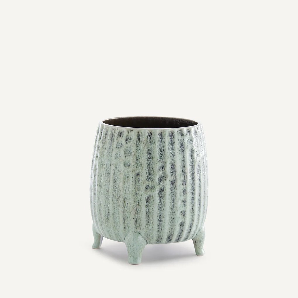 Bloempot van keramiek, H18 cm, Zira