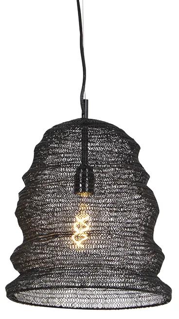 Oosterse hanglamp zwart - Nidum Garza Landelijk / Rustiek, Klassiek / Antiek E27 rond Binnenverlichting Lamp