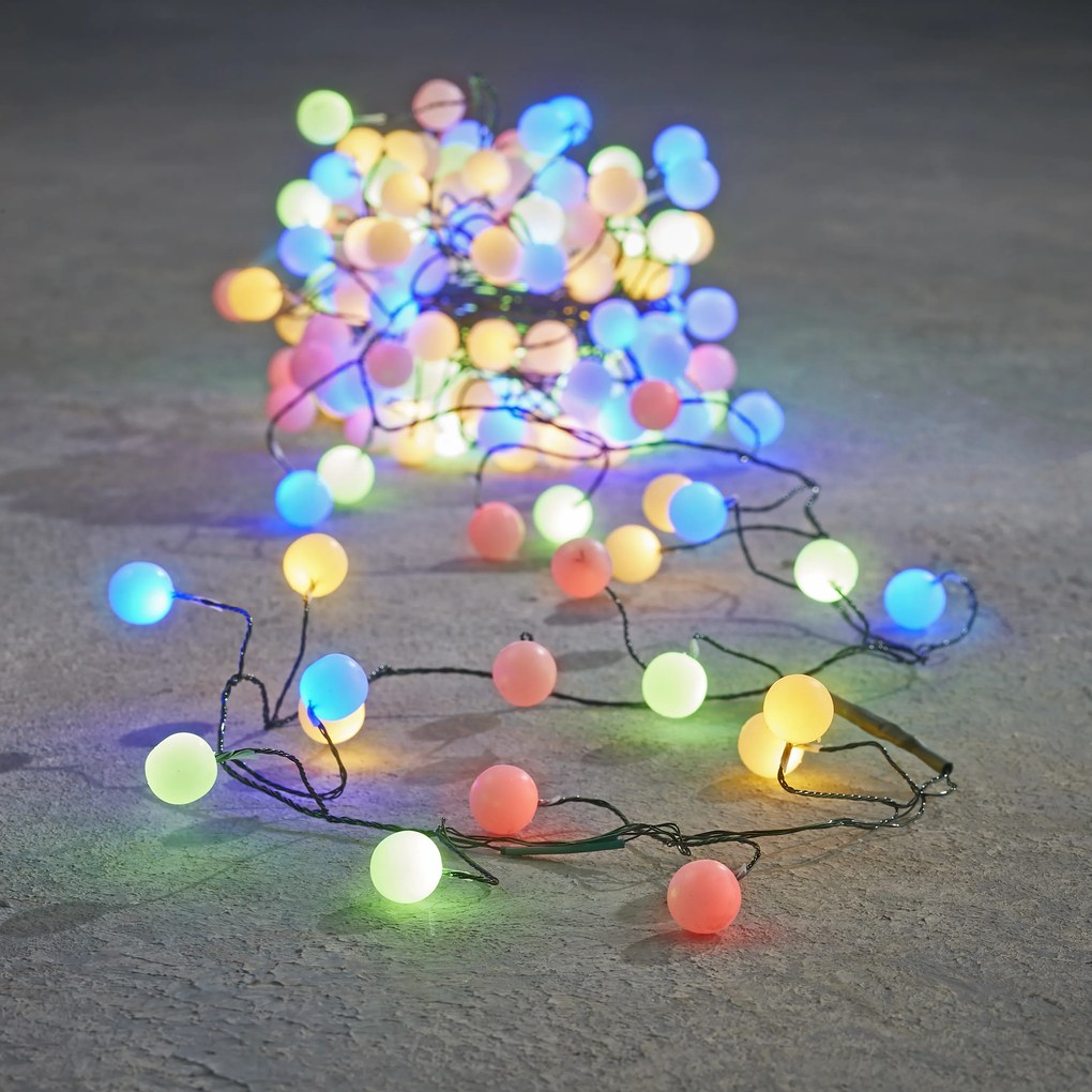 Kerst lichtsnoer groen met 140 LED's multicolor 3,5m IP44 - Dasher
