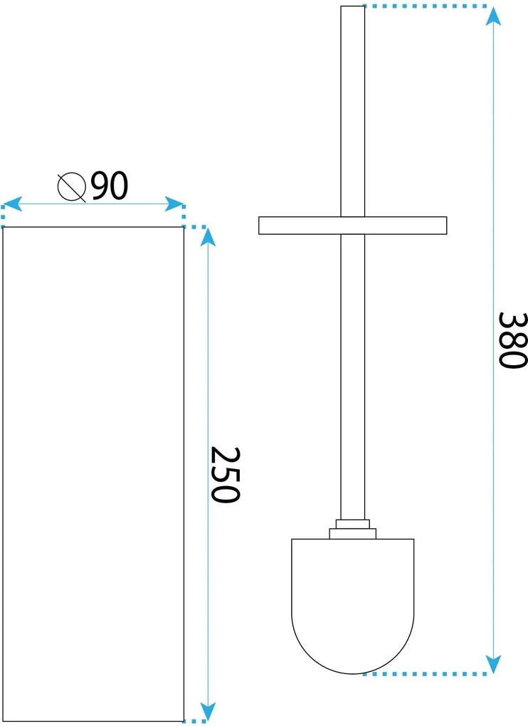 WC-borstels B106 BRUSH GOLD
