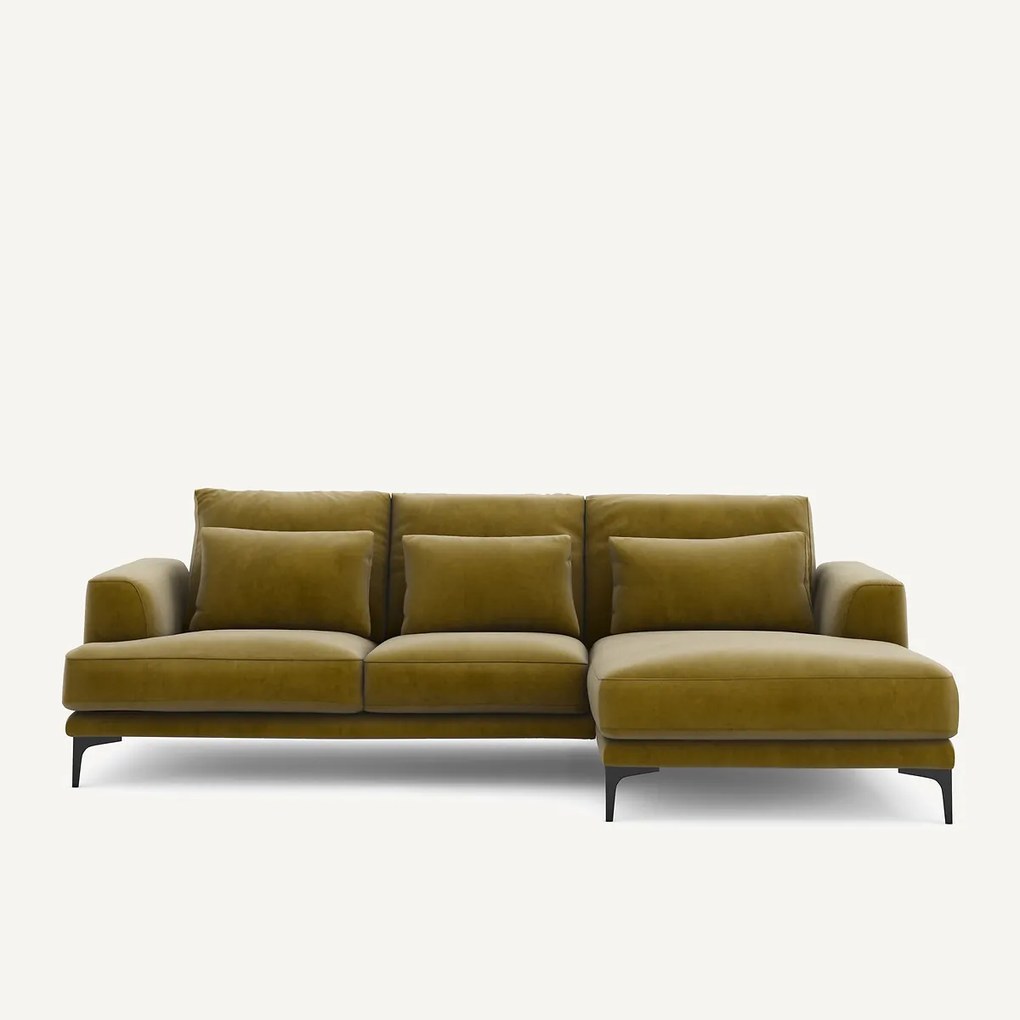 Rechtse hoekbank fluweel, Marsile