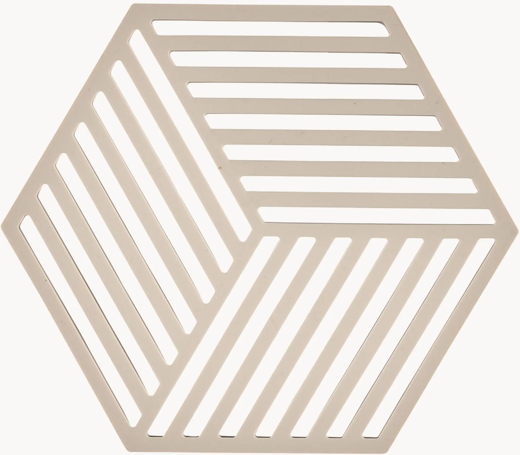 Siliconen onderzetterset Hexagon, 12-delig