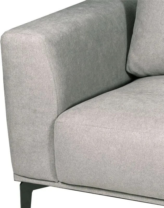 2-zits bank Tulp | stof Sorro lichtgrijs 90 | 1,75 mtr breed