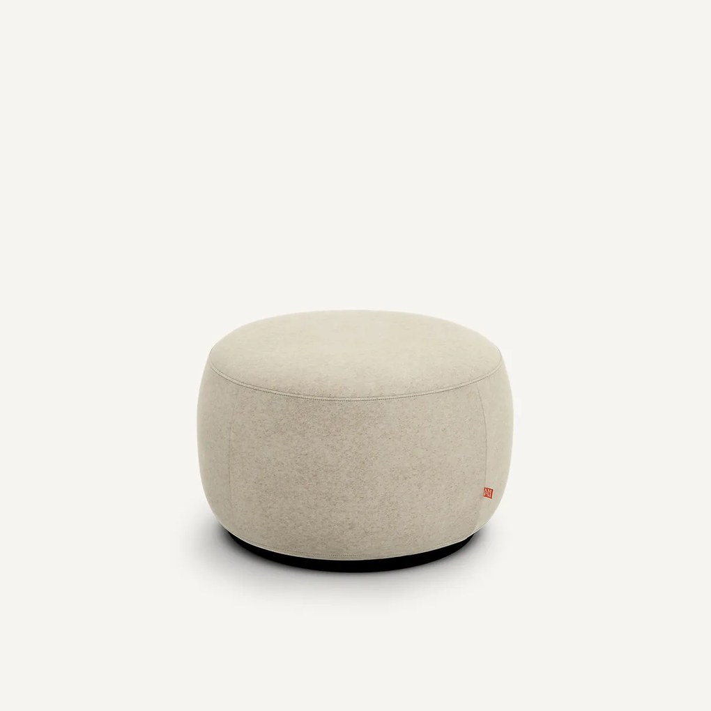 XL voetenbank in linnen fluwelen, Rosebury, ontwerp door Emmanuel Gallina