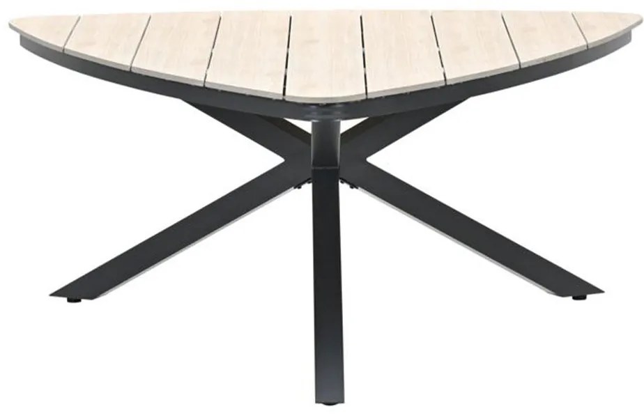 Garden Impressions Tulli tuintafel 170x170 cm driehoek - light teak vironwood