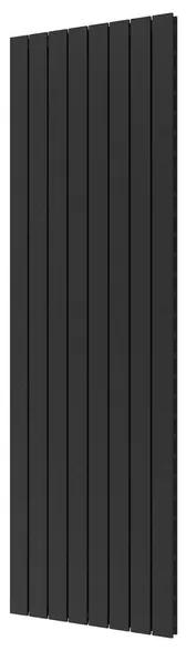 Plieger Cavallino Retto designradiator verticaal dubbel middenaansluiting 2000x602mm 1716W zwart grafiet (black graphite) 7255379