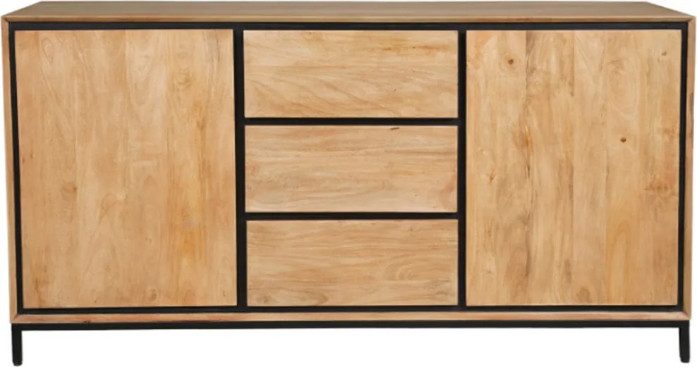 Starfurn RichWood Mangohout Dressoir Industrieel 160 Cm - 160x45x85cm.