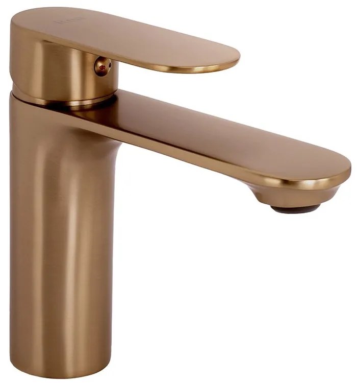 Wastafelkraan Rea Drop Brush Copper low