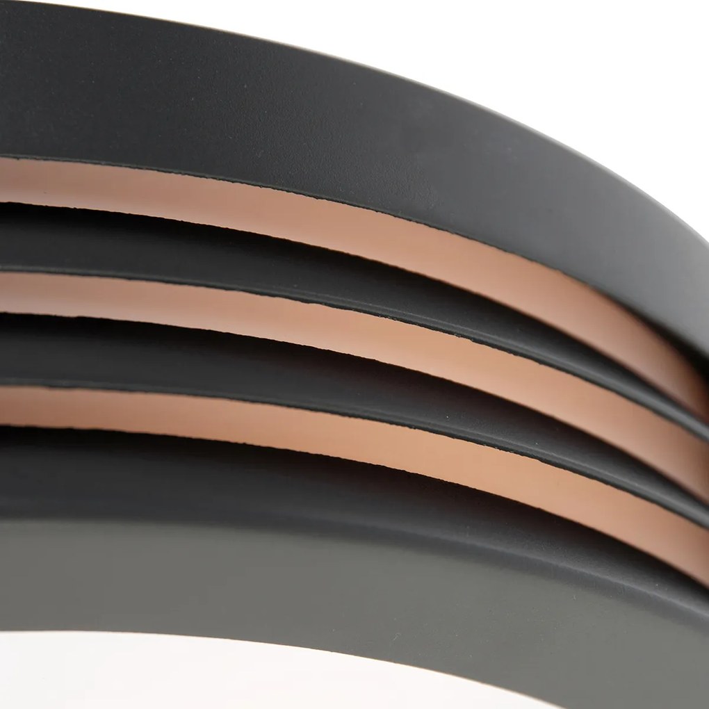 Moderne wandlamp antraciet IP44 - Hurricane 1