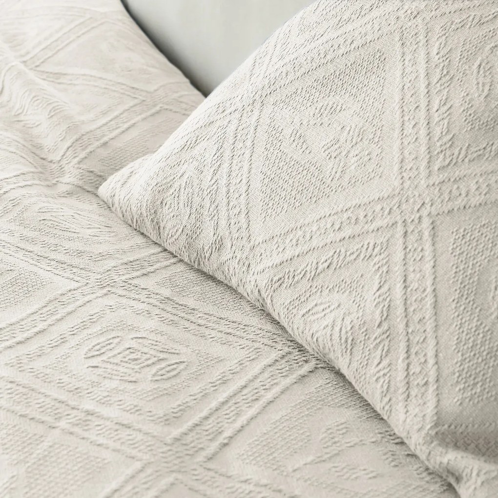 Beddensprei in jacquard katoen, Indo