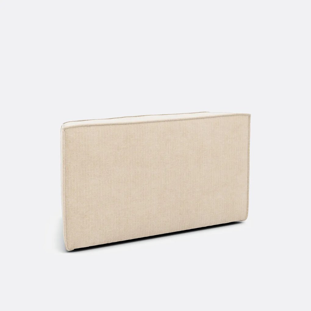 Open hoekelement voor modulaire bank, in vintage ribfluweel, SEVEN