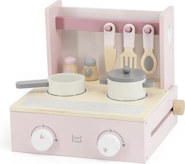 Foldable Cooker - Pink - Houten speelgoed