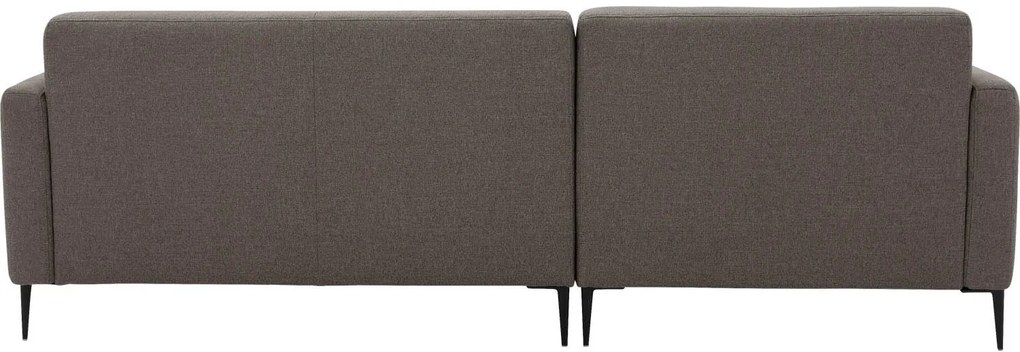 Goossens  Key West bruin, stof, 2-zits, modern design